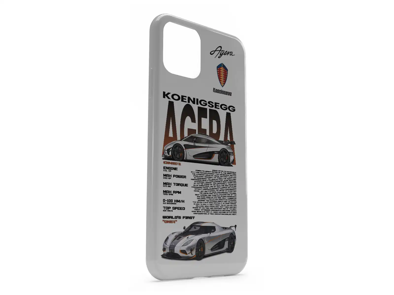 KOENIGSEGG AGERA iPhone Case Edition 